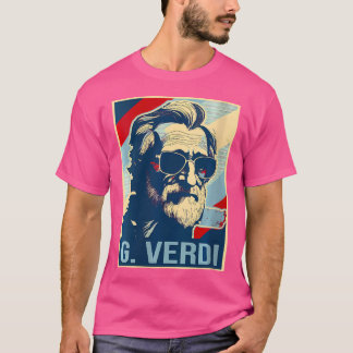 Womens Giuseppe Verdi Poster Italienische Oper T-Shirt