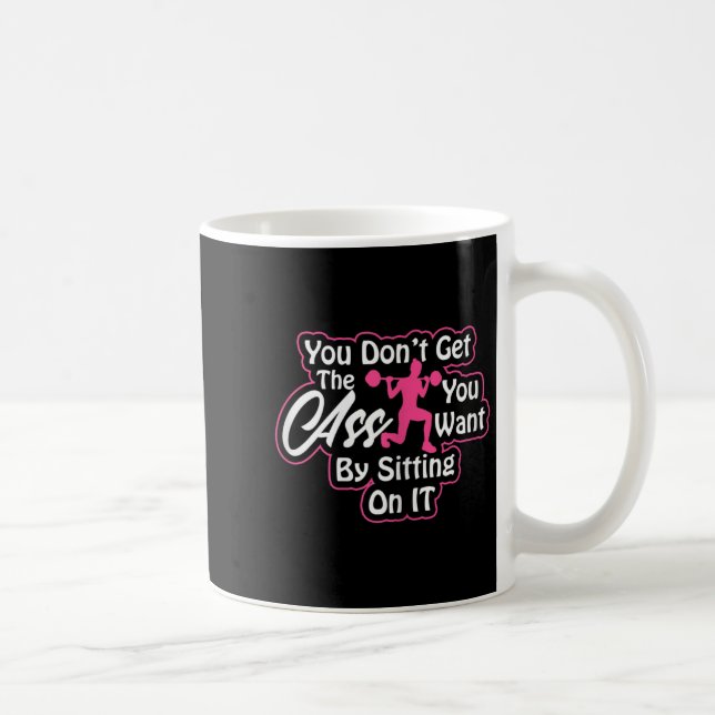 Womens Glutes Workout Day Insrational Motivational Kaffeetasse (Rechts)