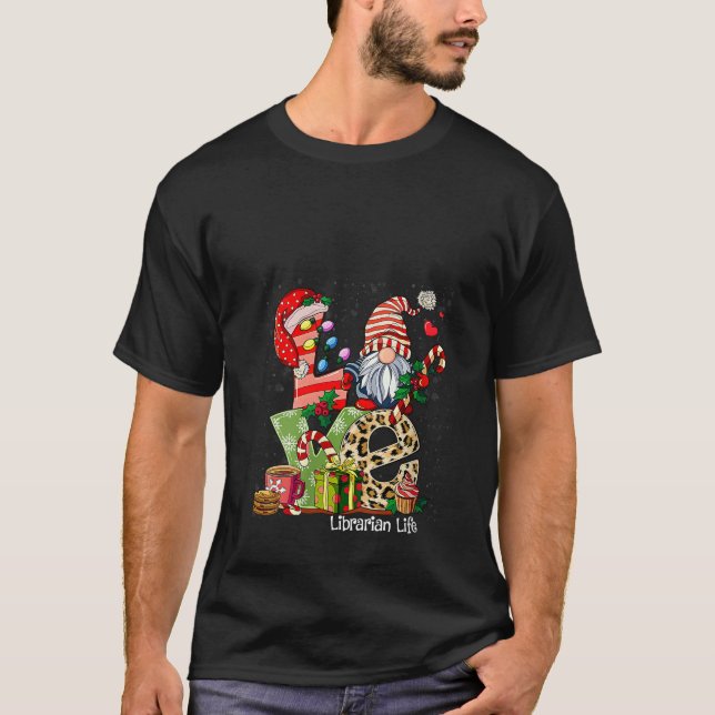 Womens Gnome Family Christmas For Women Men LOVE L T-Shirt (Vorderseite)