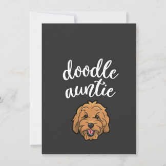 Womens Goldendoodle Aunt  Doodle Auntie Cute Dog Einladung