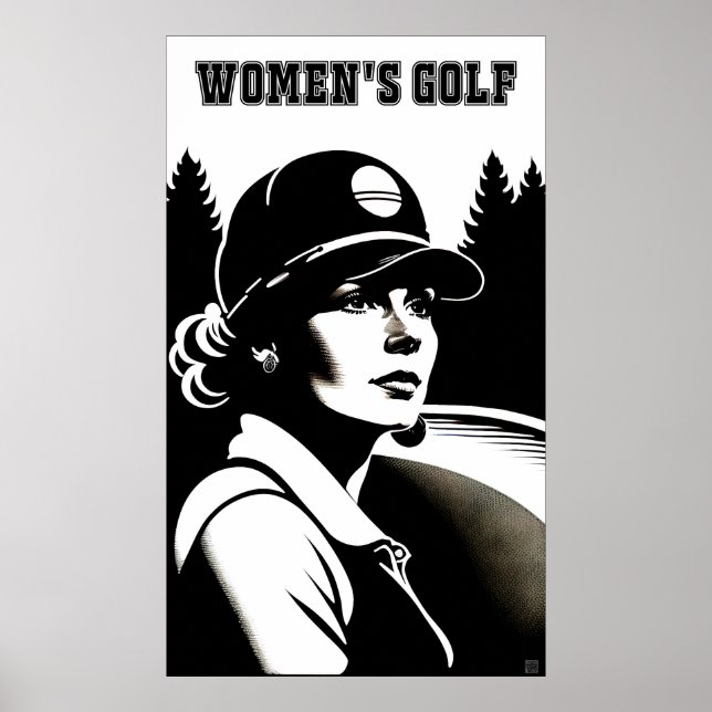 Women's Golf Poster (Vorne)