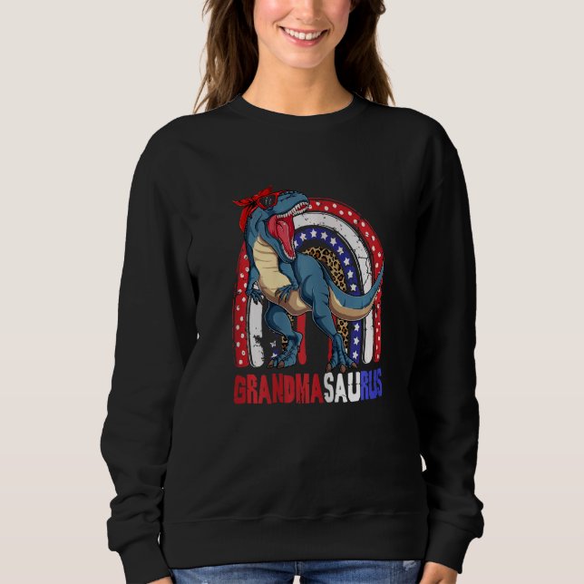 Womens Grandmasaurus Rex Dinosaurier Oma Saurus 4 Sweatshirt (Vorderseite)