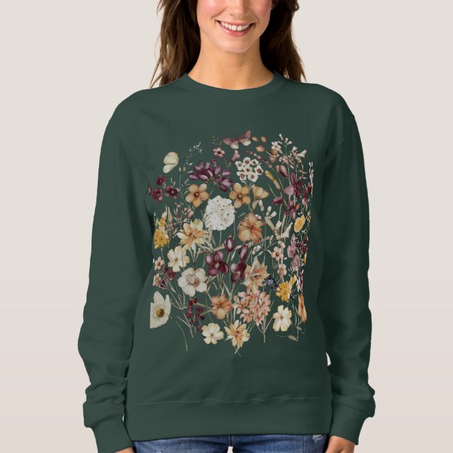 Women's GREEN Crew Sweatshirt – Cozy & Stylish Pul (Vorderseite)