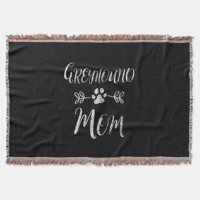 Womens Greyhound Mama Shirt Italienisches Greyhoun Decke (Vorderseite)