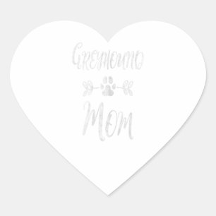 Womens Greyhound Mama Shirt Italienisches Greyhoun Herz-Aufkleber