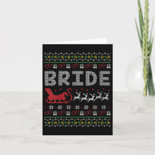 Womens Groom Bridge Weihnachten Weihnachten Weihna Karte