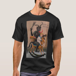 Womens Gruselig Gruss Vom Krampus Dämon Weihnachte T-Shirt