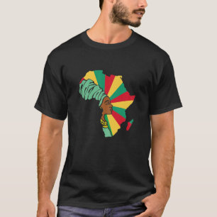 Womens Guinea Guinean Flag Afrika Karte Ethnisches T-Shirt