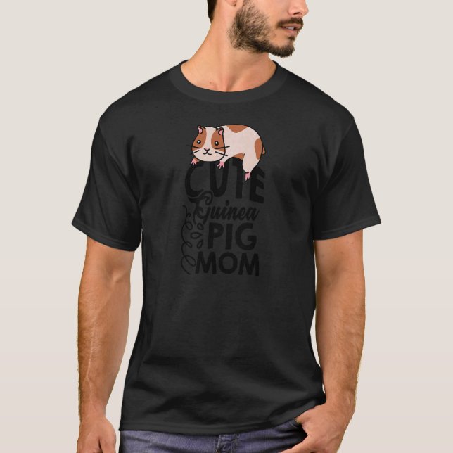 Womens Guinea Pig Mama Graphic Guinea Pig Owner Ca T-Shirt (Vorderseite)