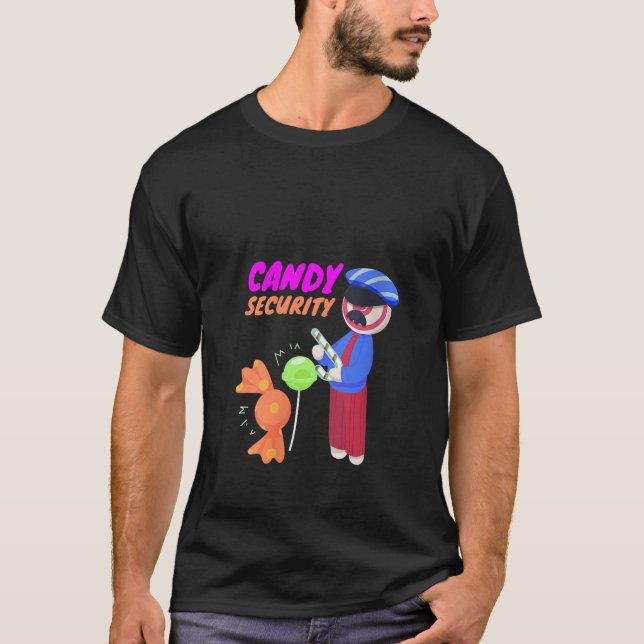 Womens Gummy Candy I Candy Security I Candy Cane C T-Shirt (Vorderseite)