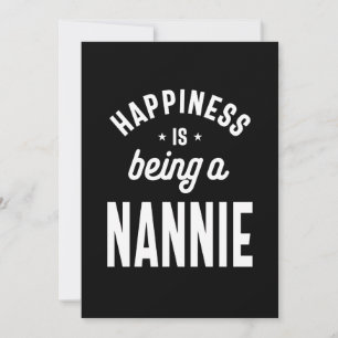 Womens Happiness Nannie Grandma Geschenk Dankeskarte