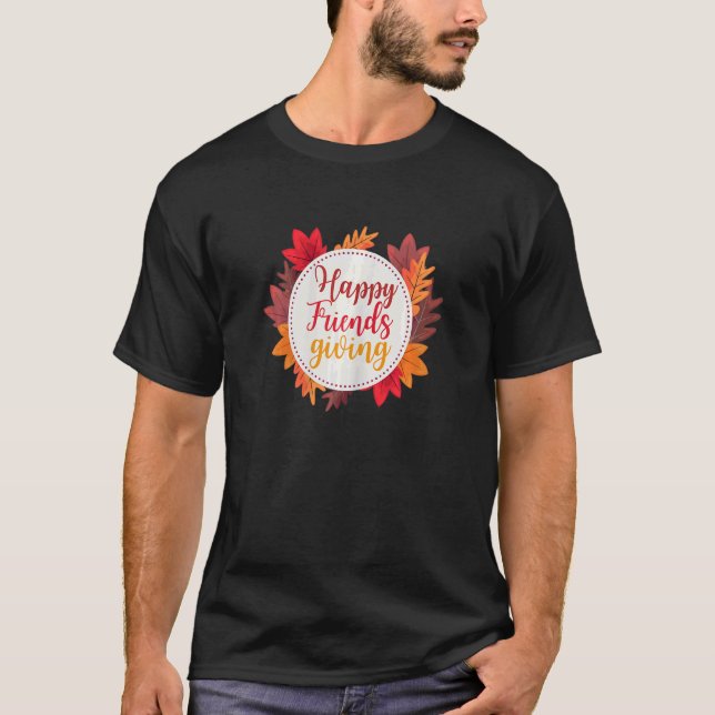 Womens  Happy Friendsgiving 2022 Cute Turkey Frien T-Shirt (Vorderseite)