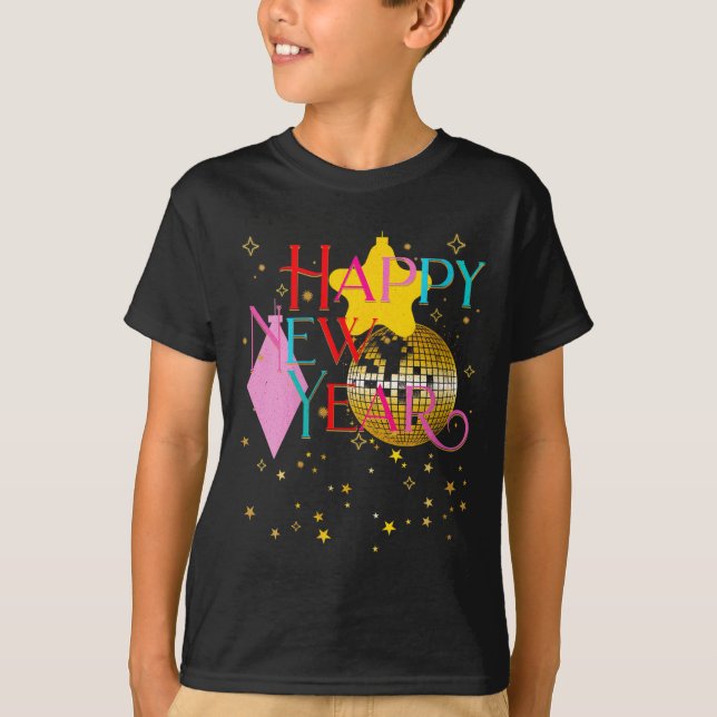 Womens Happy New Years Eve Party Supplies 2026 Mat T-Shirt (Vorderseite)