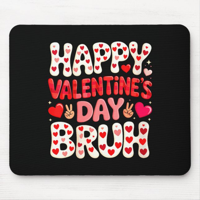 Women's Happy Valentine's Day Hearts Matching Kids Mousepad (Vorne)
