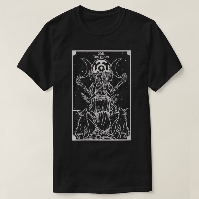 Womens Hecate Triple Moon Goddess Hexe Hekate Whe T-Shirt (Design vorne)