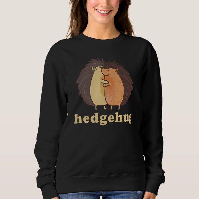 Womens Hedgehog Valentine Hedgehog Costume  Hedgeh Sweatshirt (Vorderseite)