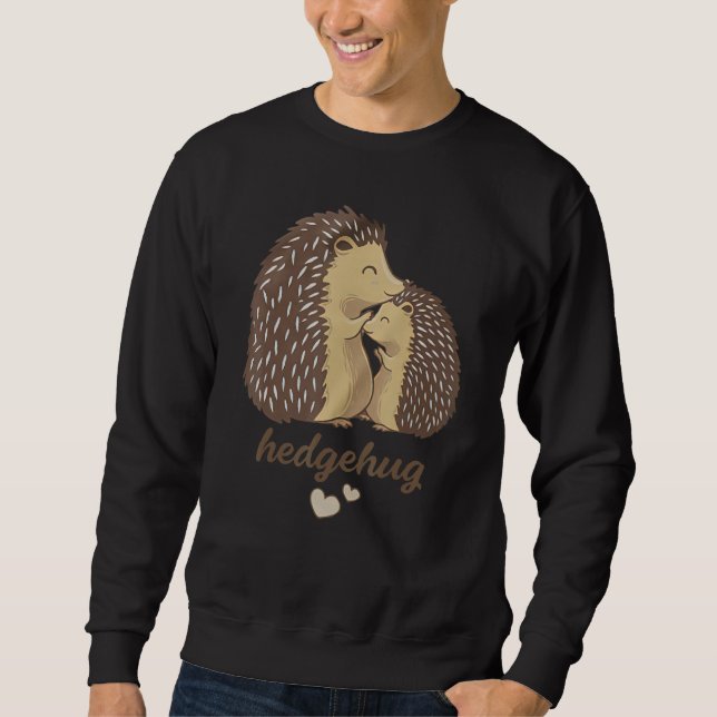 Womens Hedgehog Valentine Love Hedgehog Costume He Sweatshirt (Vorderseite)