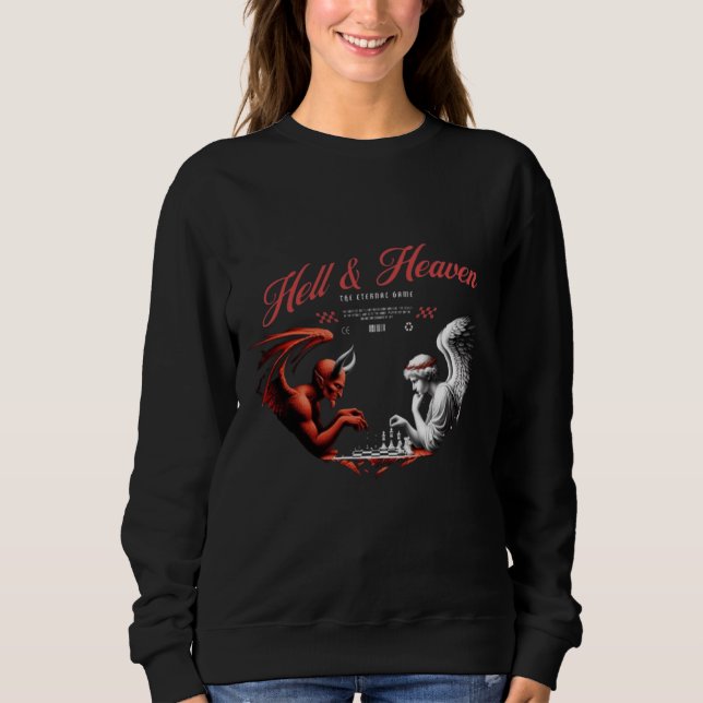 Women's Hell & Heaven Duality Hoodie - Gothic Enge (Vorderseite)
