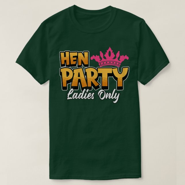 Womens Hen Night Hen Party Bride T-Shirt (Design vorne)