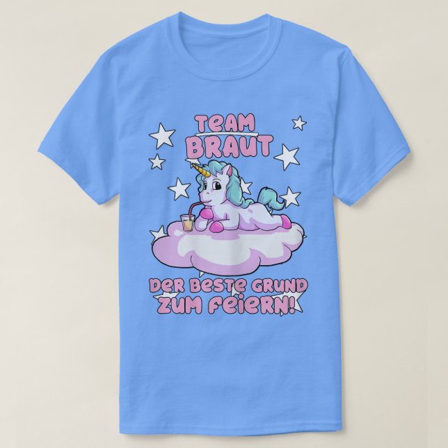 Womens Hen Party Unicorn Team Bride 646 T-Shirt (Design vorne)