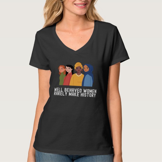 Women's History Month  Outfit Quotes Family T-Shirt (Vorderseite)