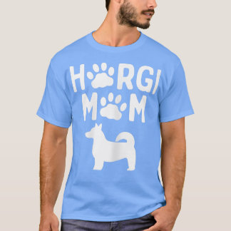 Womens Horgi MomCorgi und Husky Dog Mi T-Shirt
