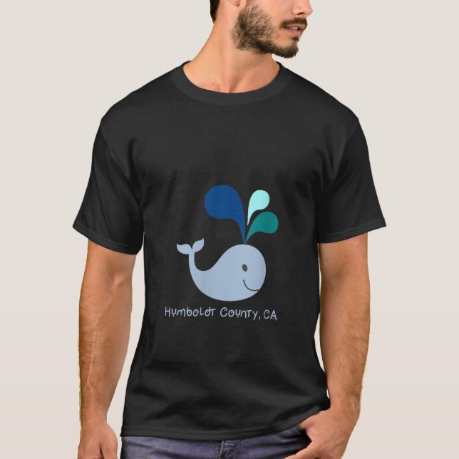 Womens Humboldt Landkreis California Niedlich Whal T-Shirt (Vorderseite)