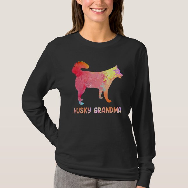 Womens Husky Dog Costume Mother s Day Siberian Hus T-Shirt (Vorderseite)