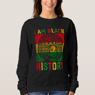 Womens I Bin Black History Afro American Wo Sweatshirt