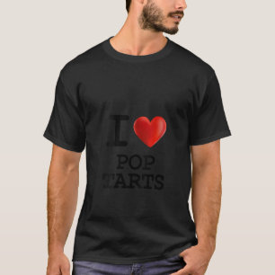Womens I Liebe POP TARIF Food Feinschmecker Herz V T-Shirt