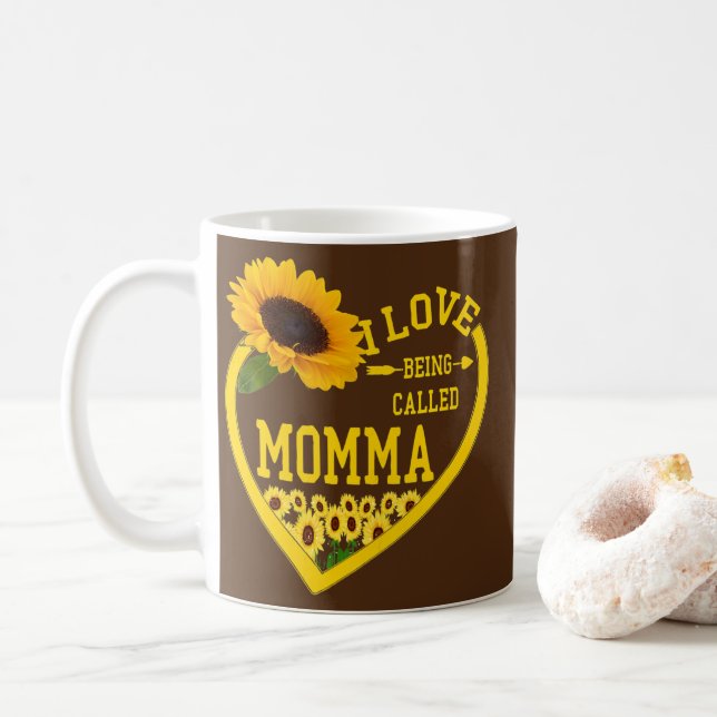 Womens I love being called Momma Mothers Day Kaffeetasse (Mit Donut)