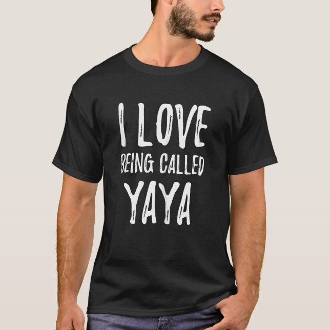 Womens I Love Being Called Yaya Sunflower Mother's T-Shirt (Vorderseite)