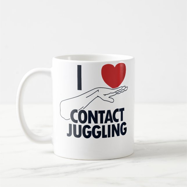 Womens I Love Contact Juggling Ball Professional C Kaffeetasse (Links)