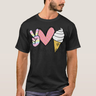 Womens Ice Cream Cute for Girns Women T-Shirt