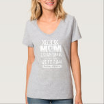 Womens I'm A Mom Grandma And A Veteran Nothing T-Shirt<br><div class="desc">Womens I'm A Mom Grandma And A Veteran Nothing Scares Me Gift. Perfect gift for your dad,  mom,  papa,  men,  women,  friend and family members on Thanksgiving Day,  Christmas Day,  Mothers Day,  Fathers Day,  4th of July,  1776 Independent day,  Veterans Day,  Halloween Day,  Patrick's Day</div>