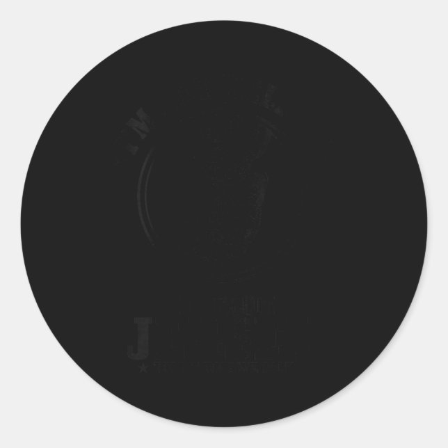 Womens I'm Not Yelling I'm From New Jersey Funny S Runder Aufkleber (Vorderseite)