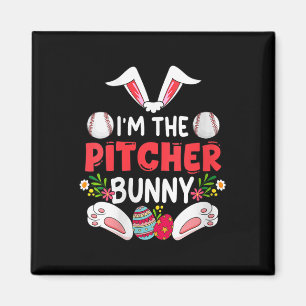 Womens Im Pitcherl Baseball Ostereier Kostüm Hu Magnet