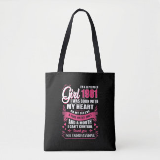 Womens Im September Girls 1981 40th Birthday Gift