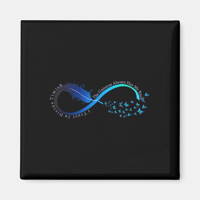 Womens Infinity Symbol Retro Forever Sitivity Moti Magnet (Vorne)