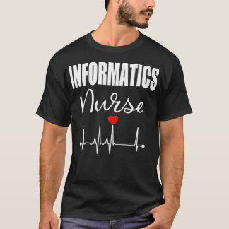 Womens Informatics Nurse Nursing Geschenk VNeck T-Shirt