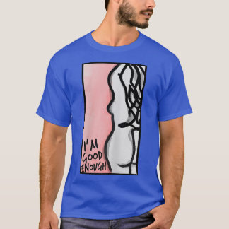 Womens Inspirational ICH BIN GUT GENUG Motivation T-Shirt