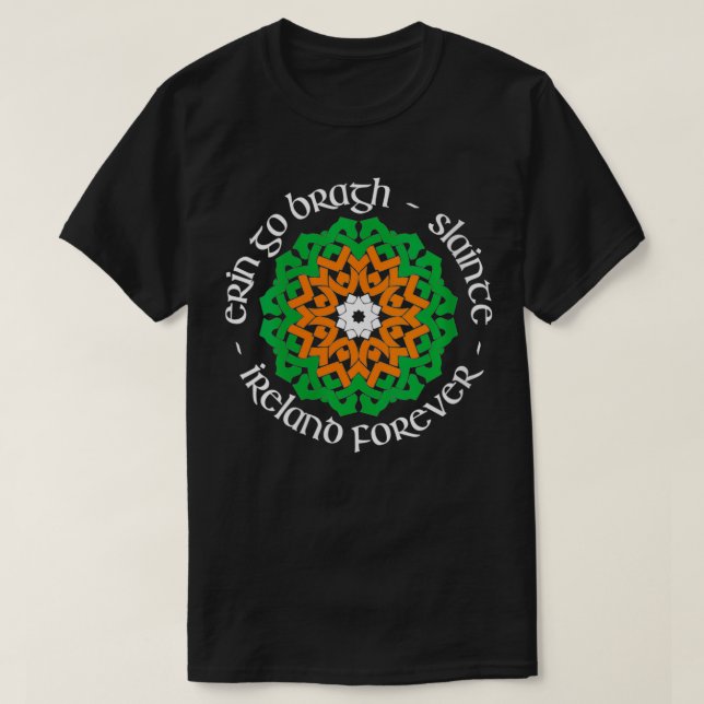 Womens Ireland Forever Erin Go Bragh Slainte VNe T-Shirt (Design vorne)