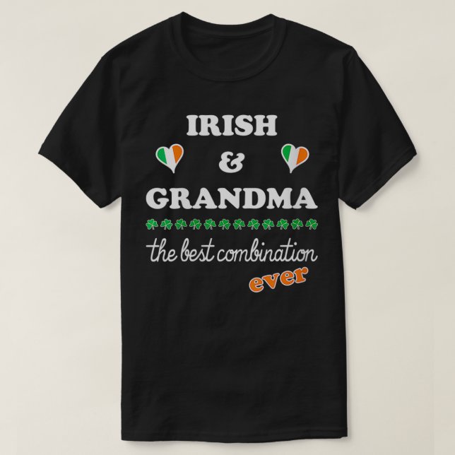 Womens Irish und Oma Best Irish Granny VNeck T-Shirt (Design vorne)