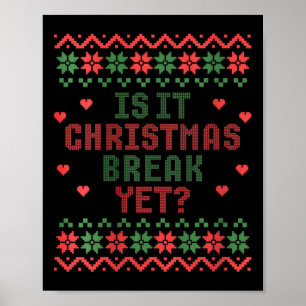 Womens ist Weihnachten Break, aber Weihnachten Wei Poster