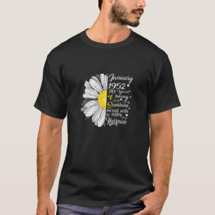Womens January Girl T 70 Years Old Sunshine Birthd T-Shirt