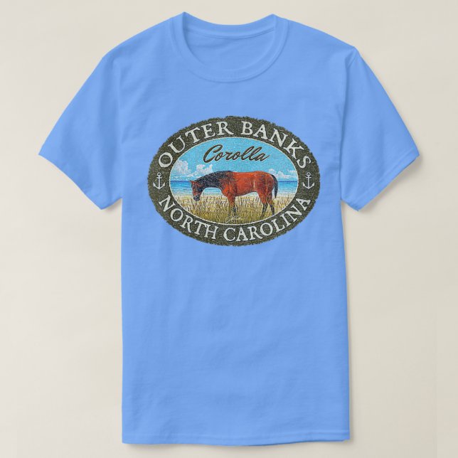 Womens JCombs Corolla, Außenbanken, NC, mit Corol T-Shirt (Design vorne)