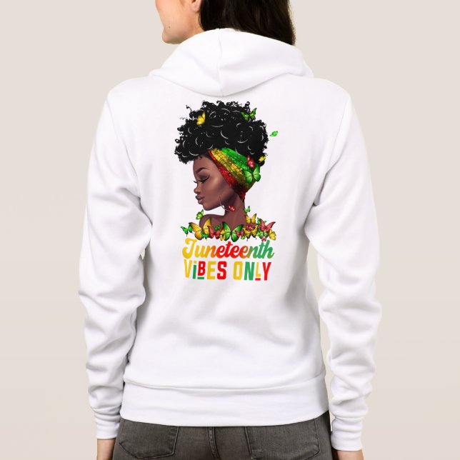 Womens Juneteenth Vibes Hoodie (Rückseite)
