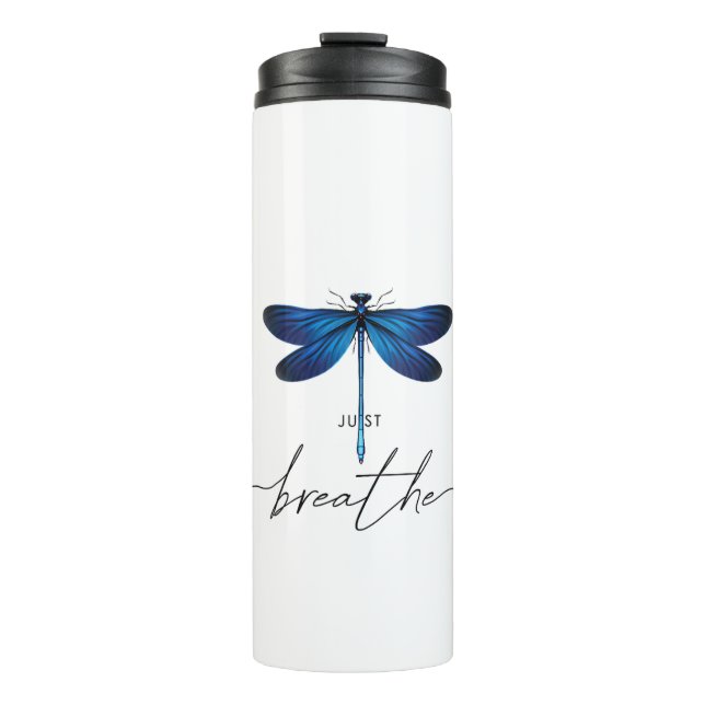 Womens Just Dragonfly Tattoodesign Sommeratlas Thermosbecher (Vorderseite)