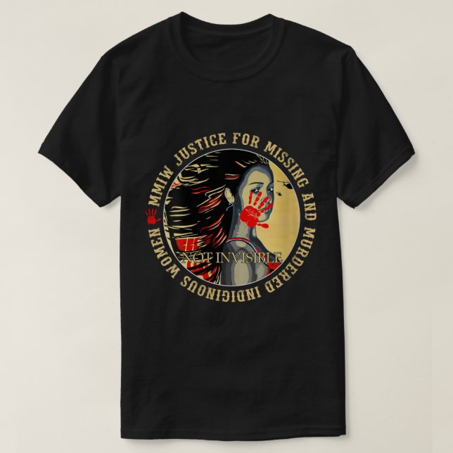 Womens Justice For MMIW Missing Murdered Indigenou T-Shirt (Design vorne)