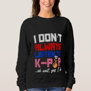 Womens K Pop Music Südkoreanischer Fan Korea Saran Sweatshirt